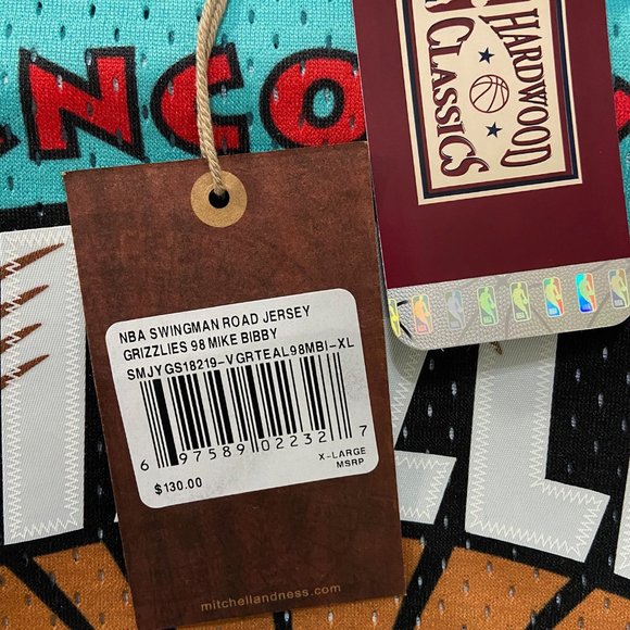 Mitchell & Ness NBA Swingman Road Jersey Grizzlies Mike Bibby 1998-99 Mens - Picture 8 of 10